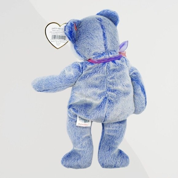 VINTAGE TY Beanie Baby "Periwinkle The Bear" 2000 Retired - Picture 3 of 7